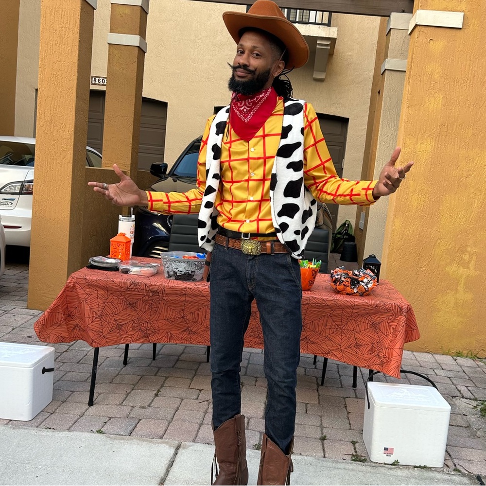 Rioso Cosplay Disney Woody Cowboy Costume Shirt